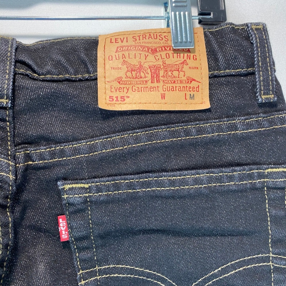 VTG Levi's 515 Boot Cut Women 10 M Dark Wash Denim Lower Rise Made in USA Jeans